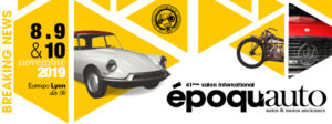 Salon Epoqu'Auto 2019, stand du Carf les 8/9/10 novembre @ Lyon Eurexpo